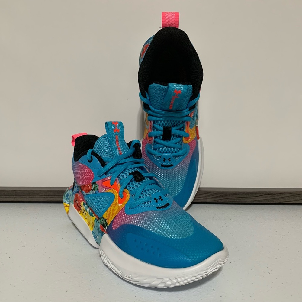 Under Armour Flow Breakthru 3 ‘Floral’ Basketball Shoes-Size 6 Women’s/4.5 Men’s - Picture 5 of 14
